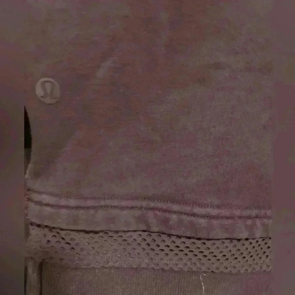 Lululemon Warm Down Hoodie Cotton Pullover Long Sleeve Pelt Purple Plum Sz 4 - Picture 4 of 7
